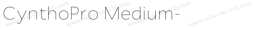 CynthoPro Medium字体转换